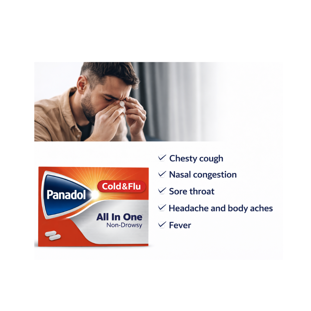 Panadol Cold & Flu - ALL IN ONE Pack of 24's - Image 3
