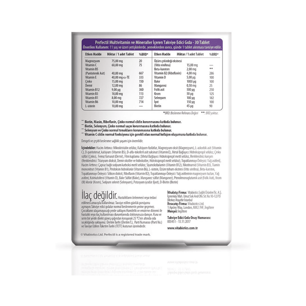 Vitabiotics Perfectil Original Tablets - Image 2