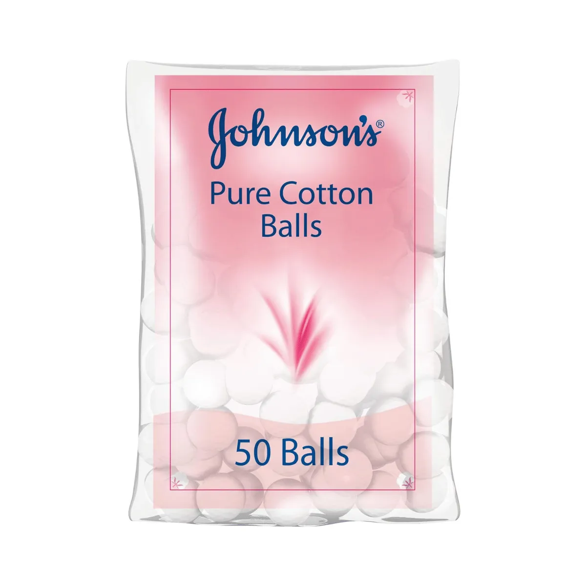 Johnson’s Baby Pure 100% Cotton Balls, 50 balls