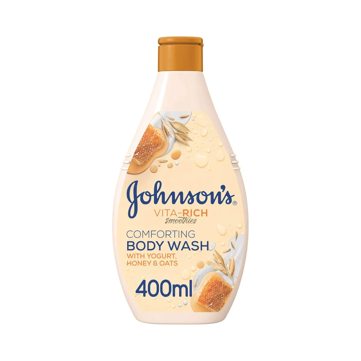Johnson’s Vita Rich Smoothies Yoghurt, Honey & Oats Comforting Shower Gel, 400 ml
